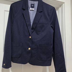 Navy Blazer with Gold Buttons